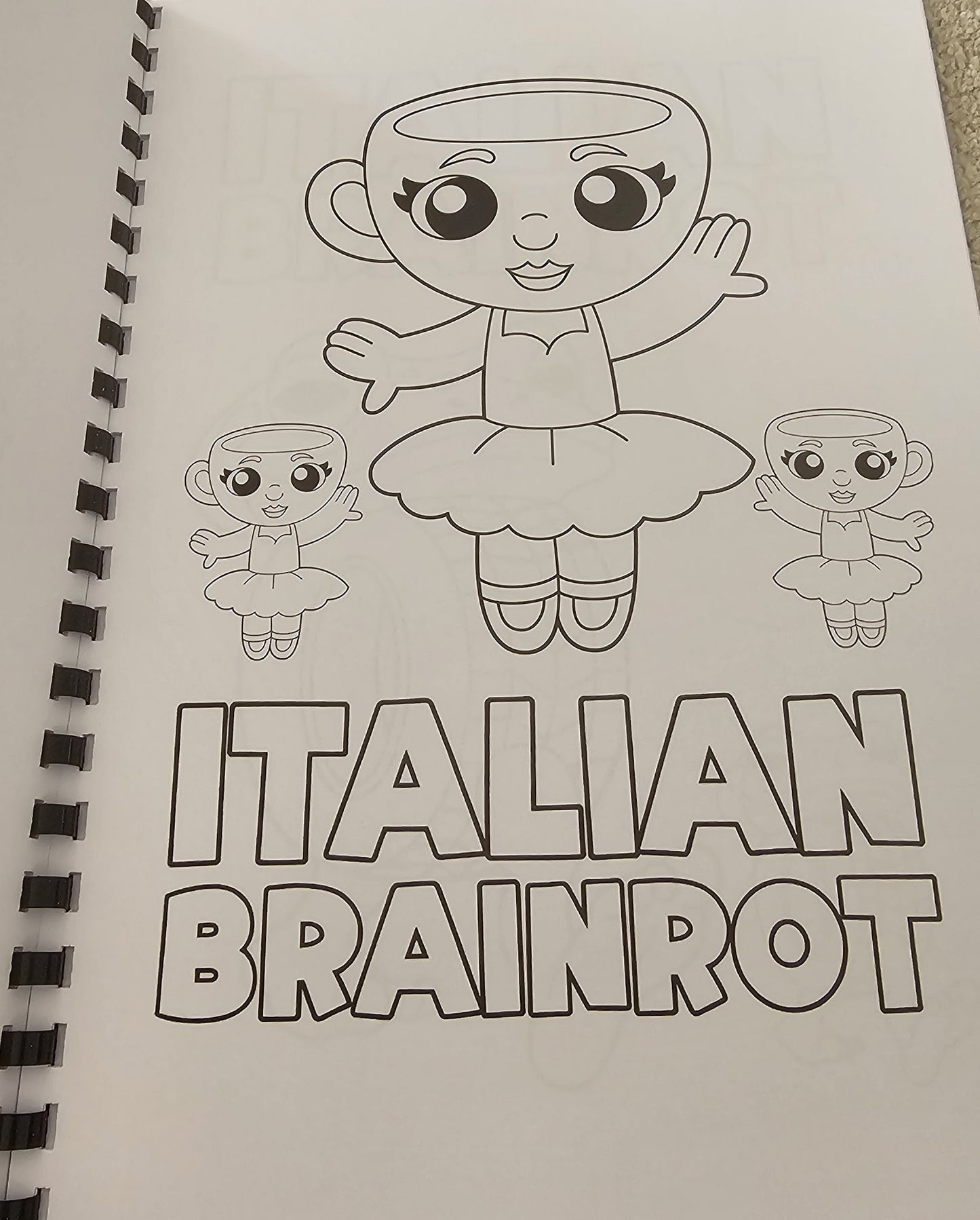 Italian Brainrot Colouring Book