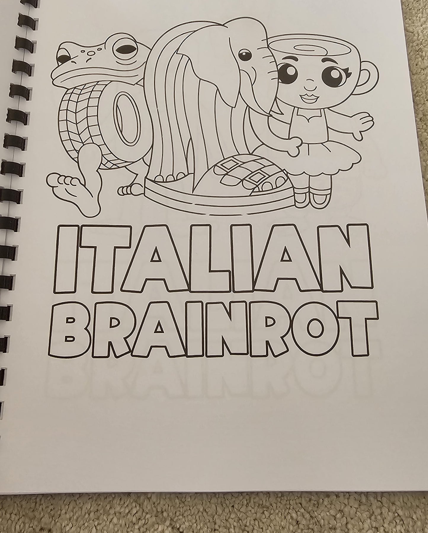Italian Brainrot Colouring Book