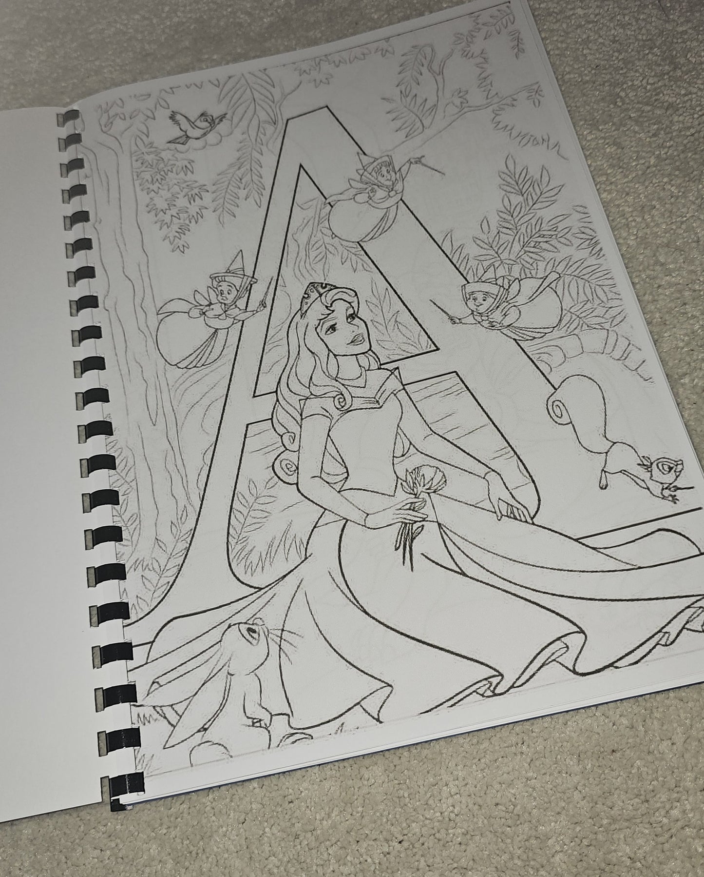 Disney Alphabet Colouring Book