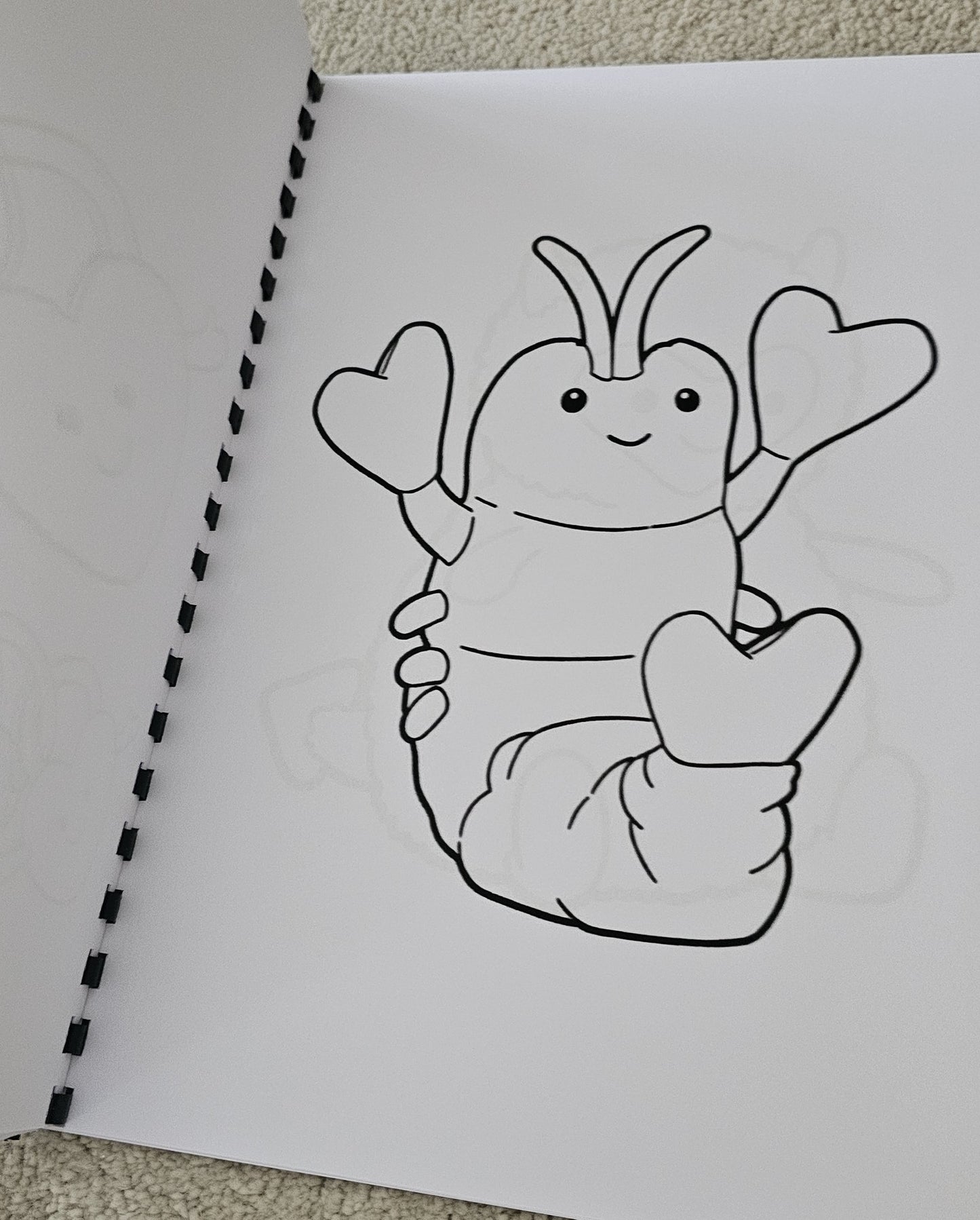 Love Bug Valentines Jellycat Colouring Book