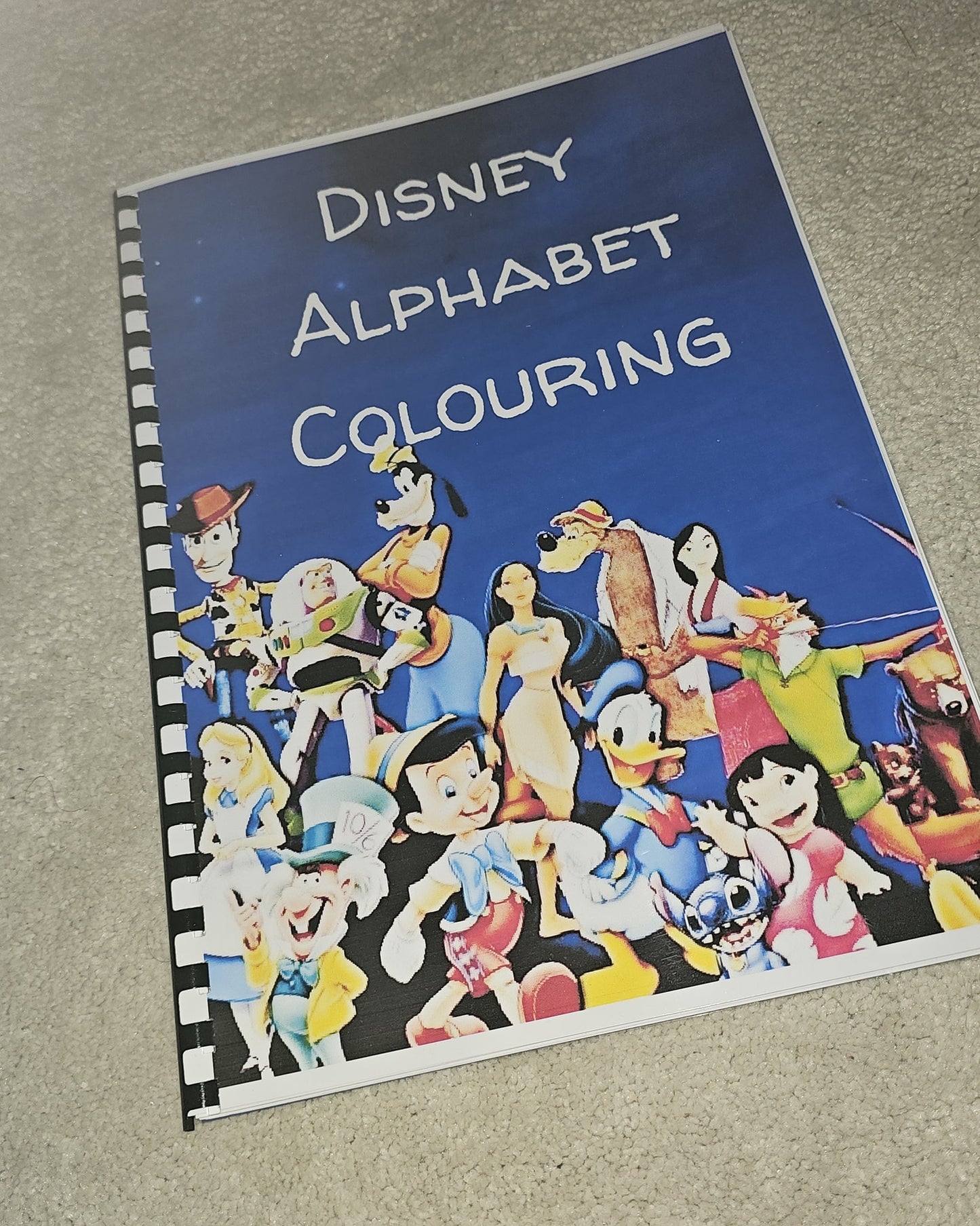 Disney Alphabet Colouring Book