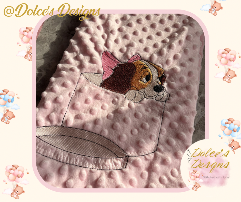 Lady Baby Blanket – Soft Minky Baby Blanket | Matching Baby Set Available