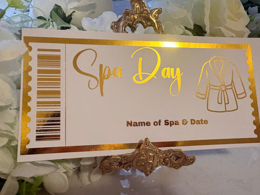 Spa Day Ticket Gift