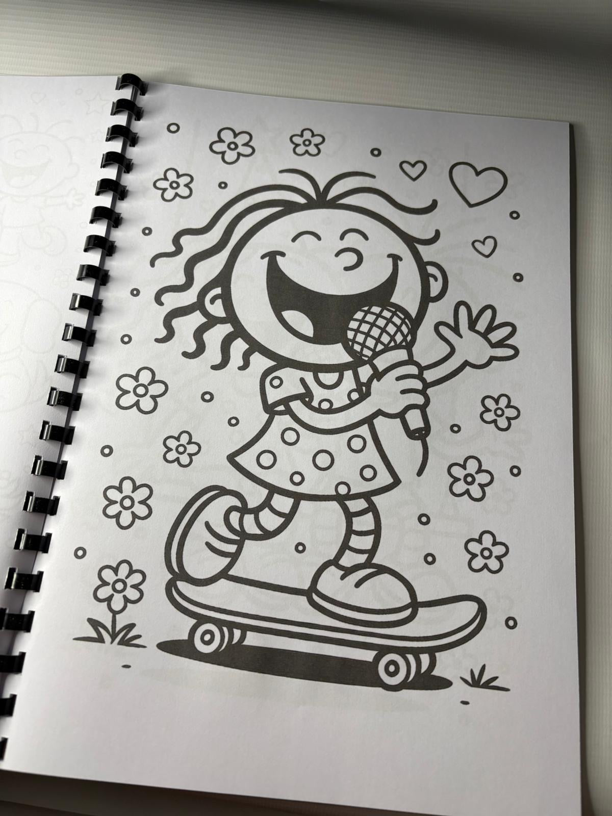 Bubblegum colouring Book 90s Fun