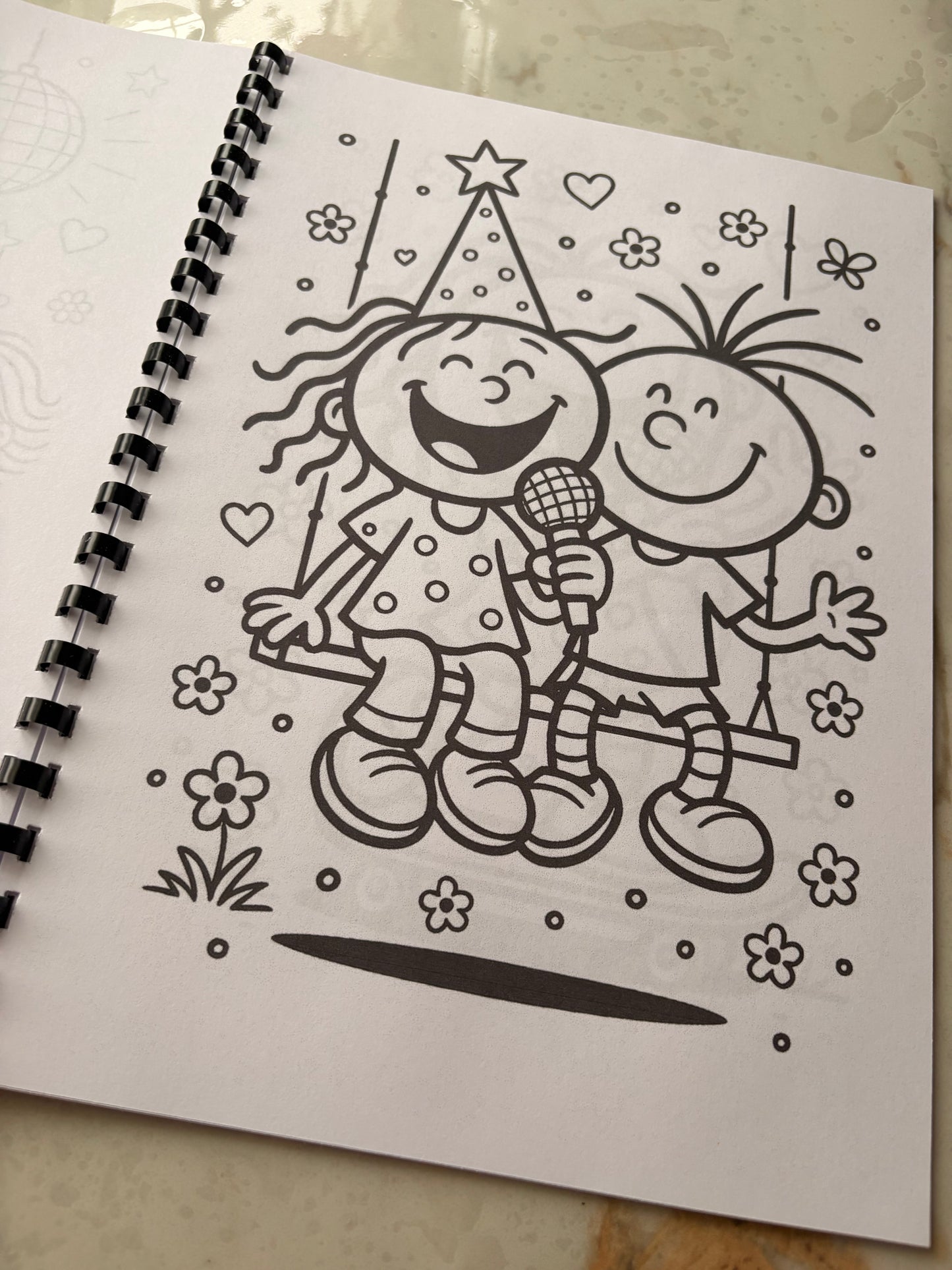 Bubblegum 90s Cartoon Colouring Book