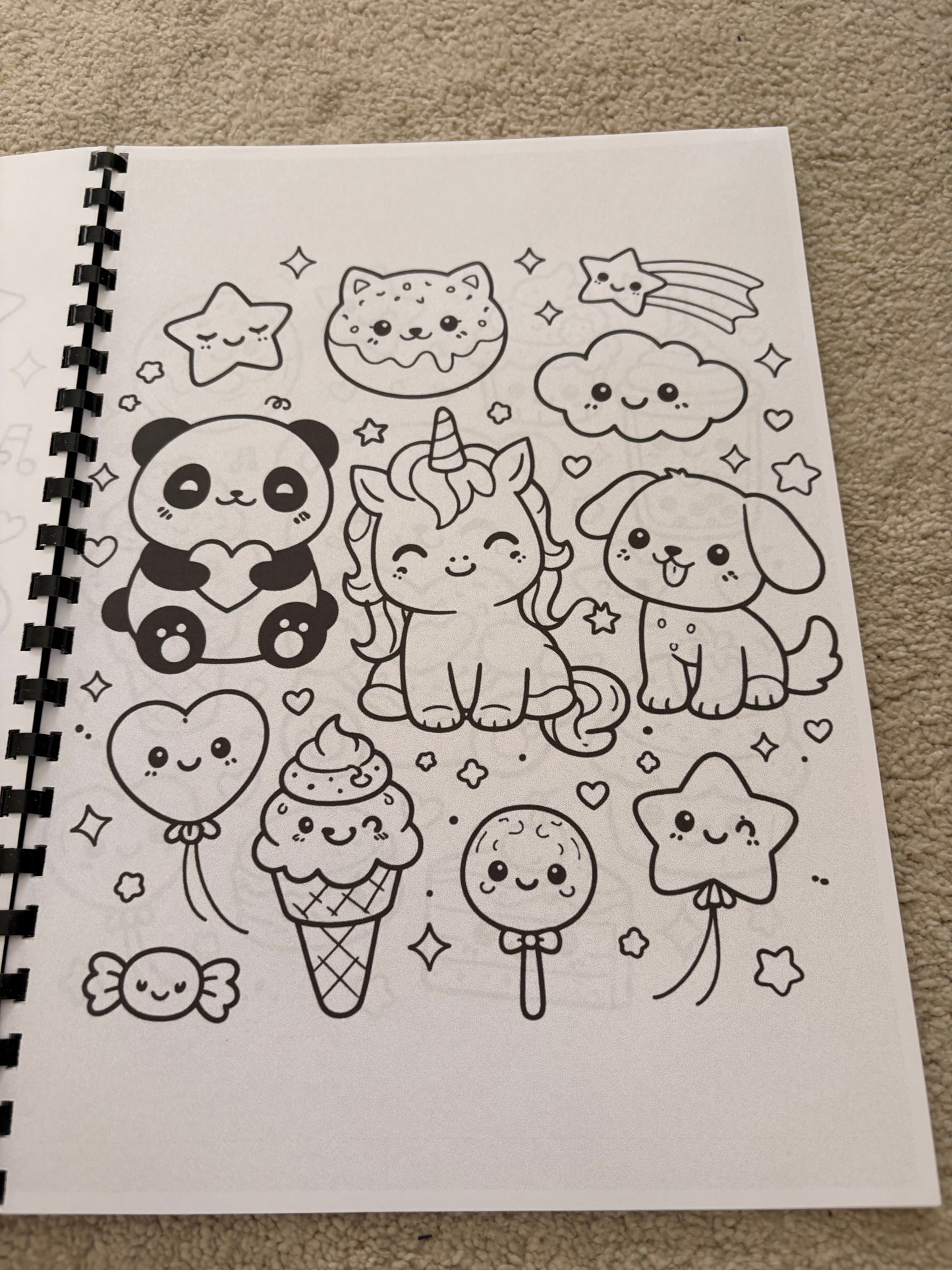 Cute Kawaii Colouring Book for Kids