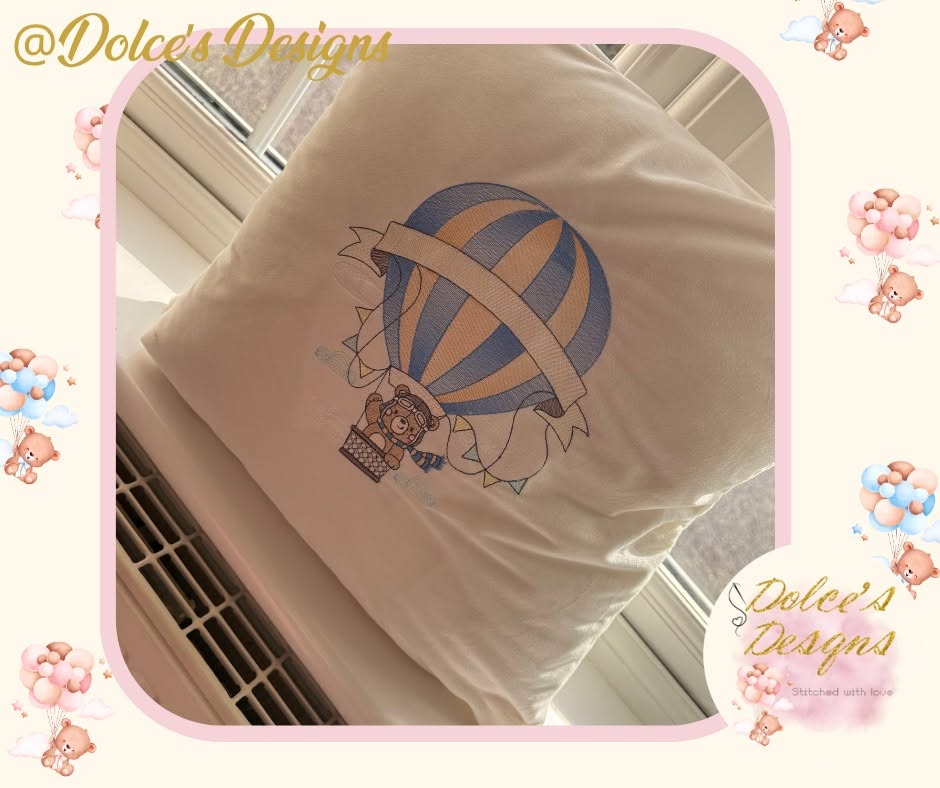 Personalised Embroidered Cushion – Custom Design Cushion | Match Any Baby Set, Theme or Special Occasion