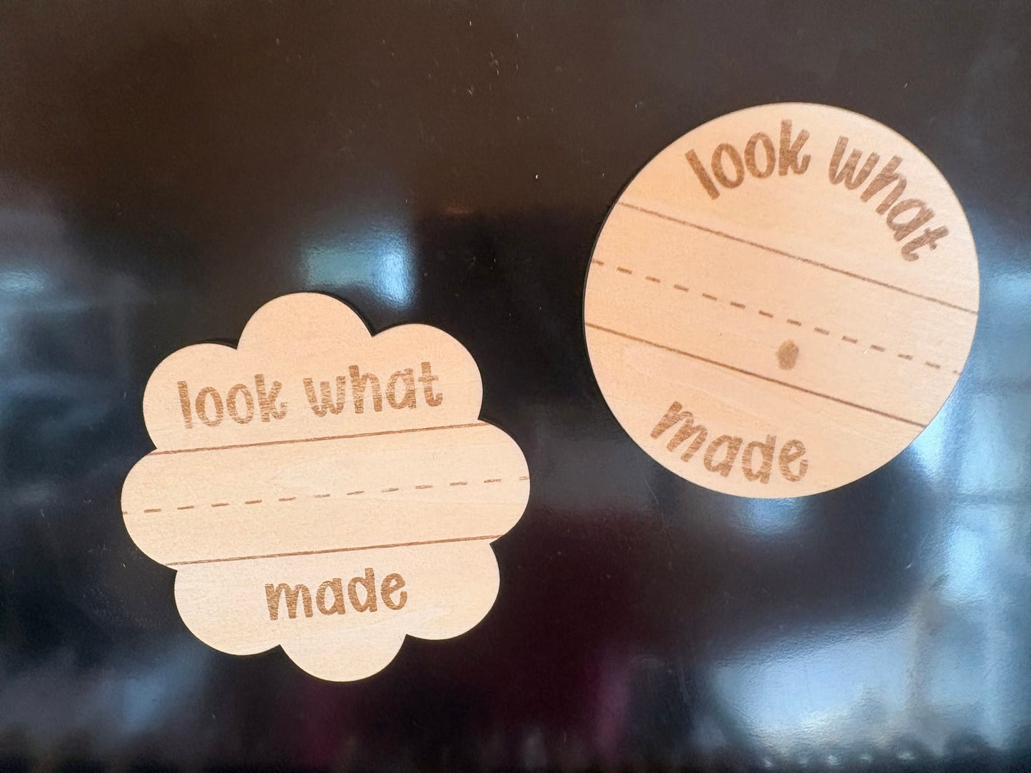 Personalised Look What I Made Magnet – Children's Artwork Display Magnet | Fridge Art Holder | Teacher & School Keepsake