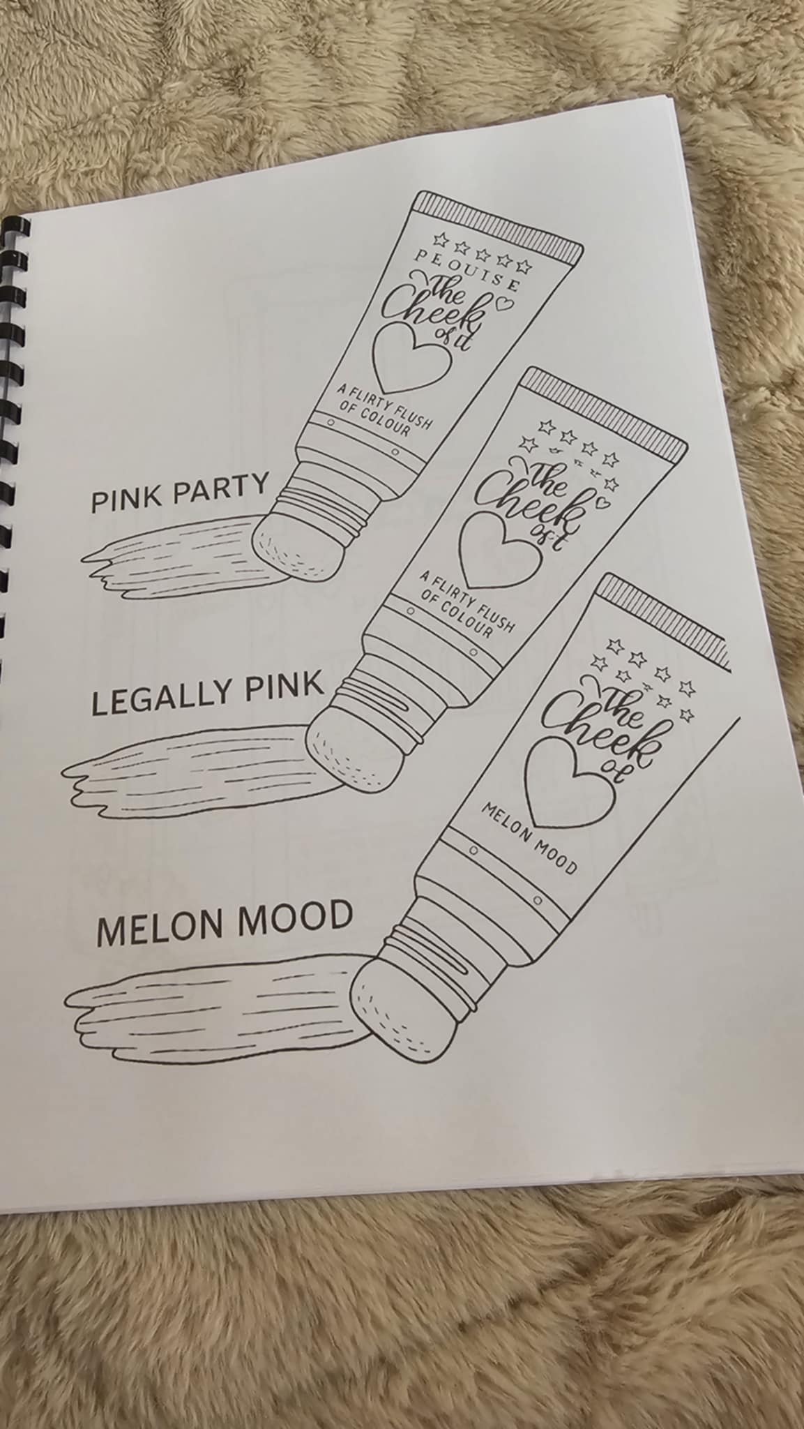 Juicy Drip P Louise Colouring book