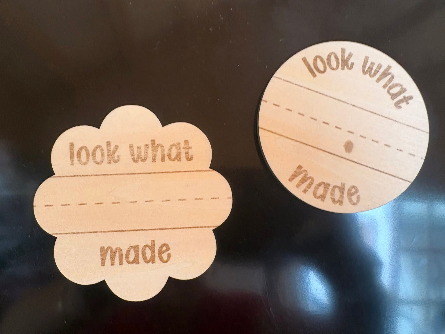 Personalised Look What I Made Magnet – Children's Artwork Display Magnet | Fridge Art Holder | Teacher & School Keepsake