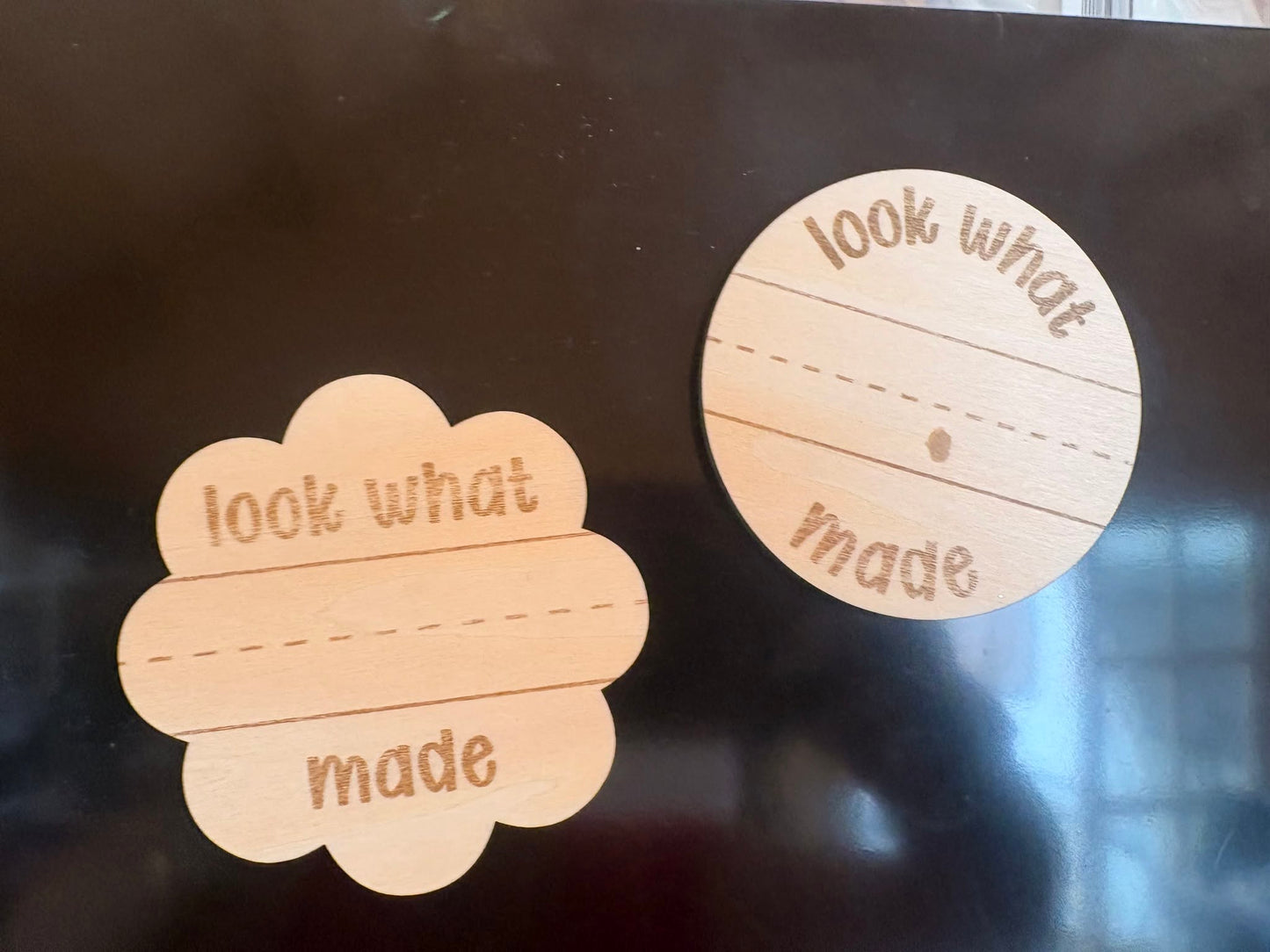 Personalised Look What I Made Magnet – Children's Artwork Display Magnet | Fridge Art Holder | Teacher & School Keepsake