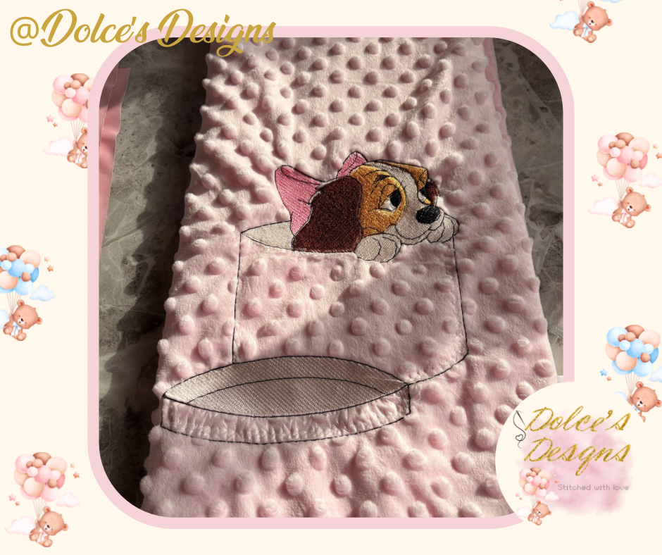 Lady Baby Blanket – Soft Minky Baby Blanket | Matching Baby Set Available