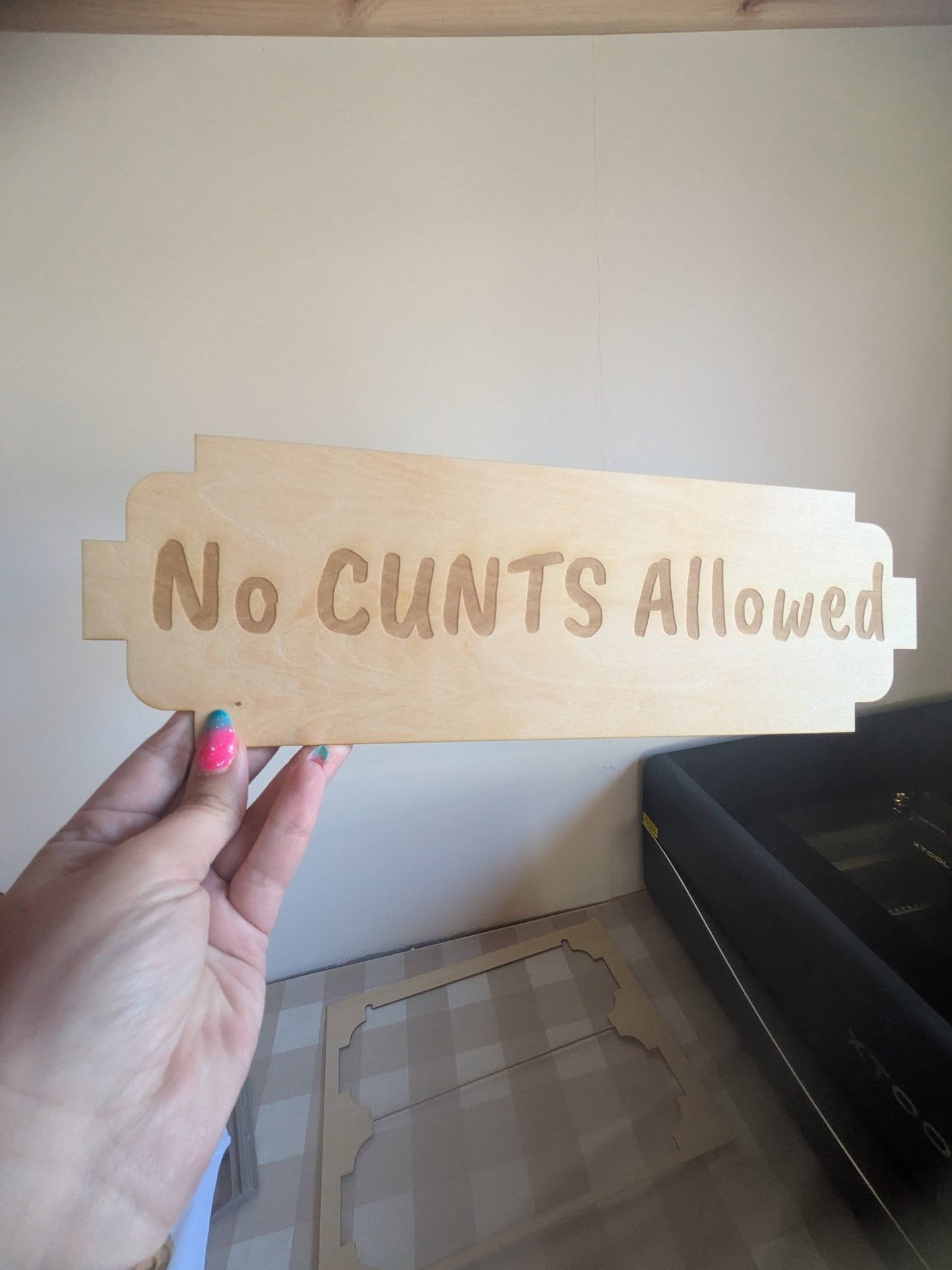 Personalised Funny Wooden Sign