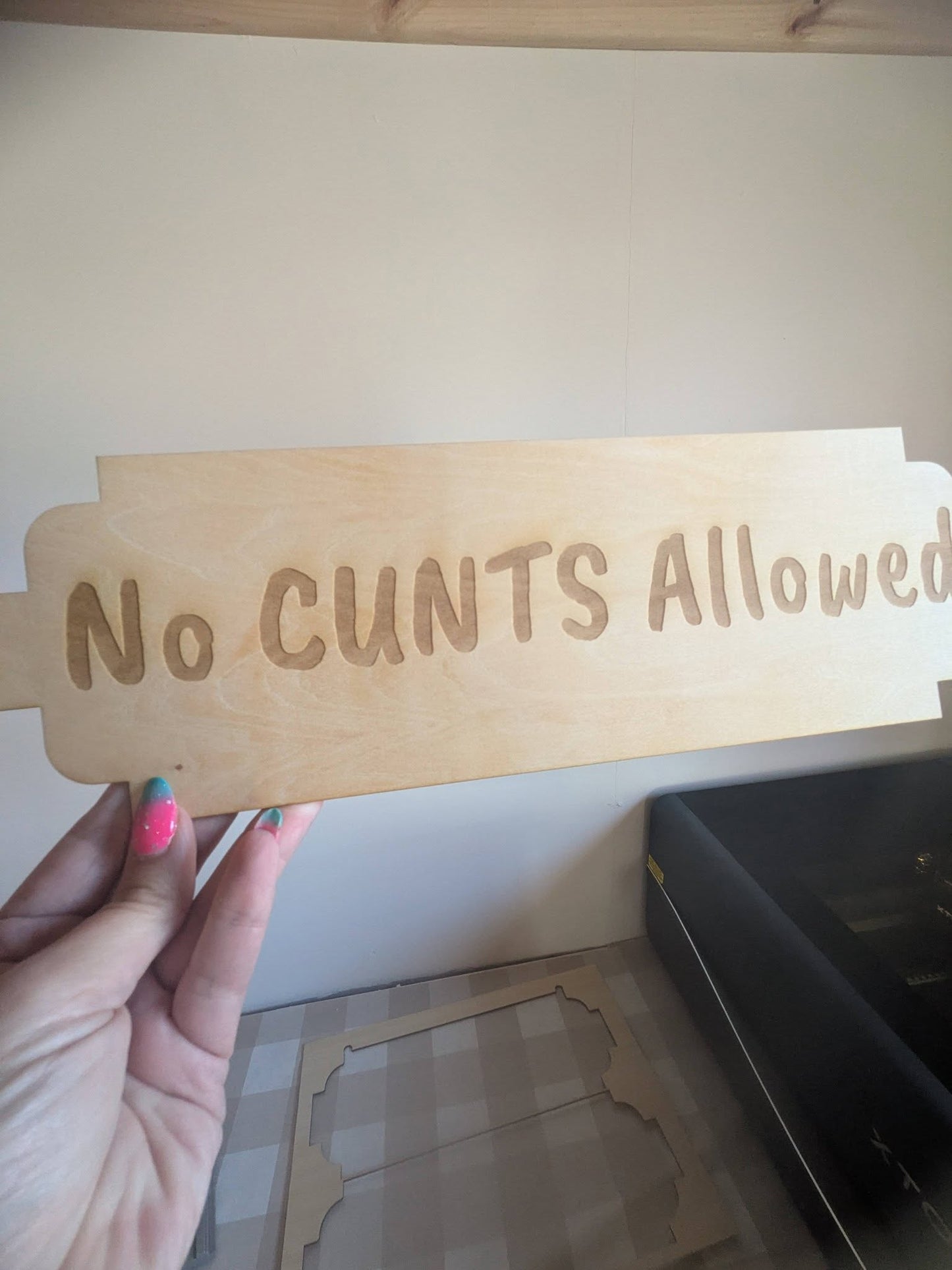 Personalised Funny Wooden Sign