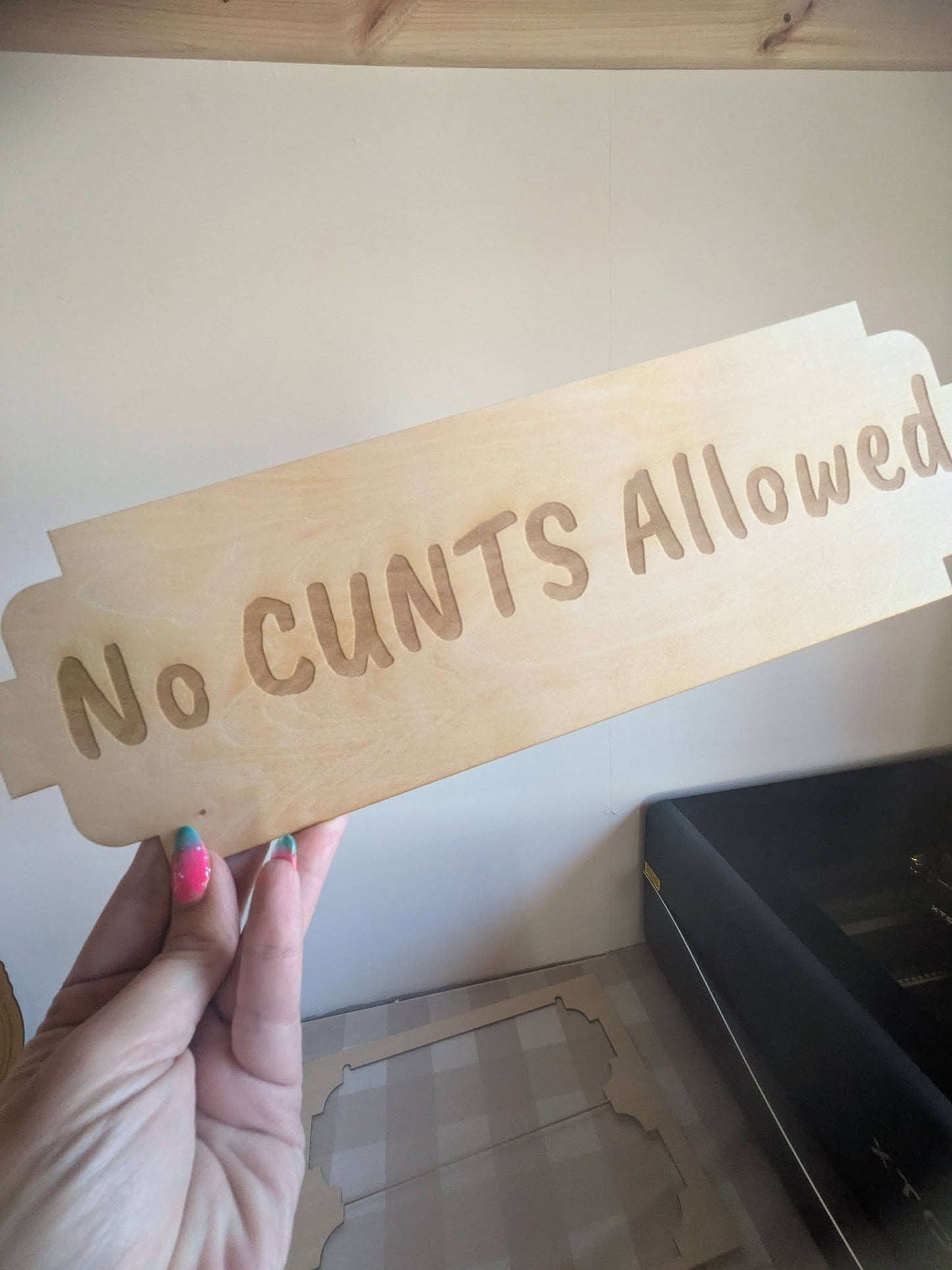 Personalised Funny Wooden Sign