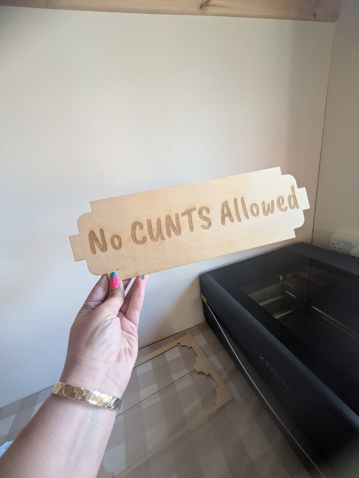 Personalised Funny Wooden Sign