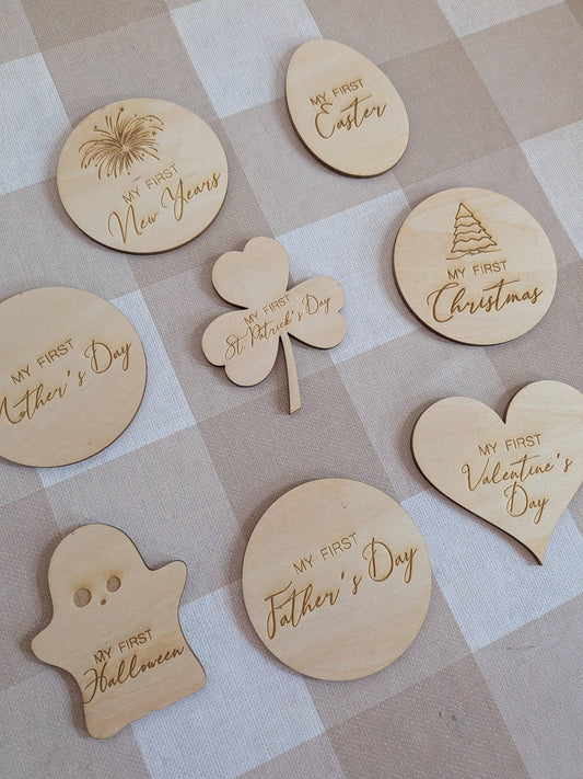 My First Milestone Photo Prop Set