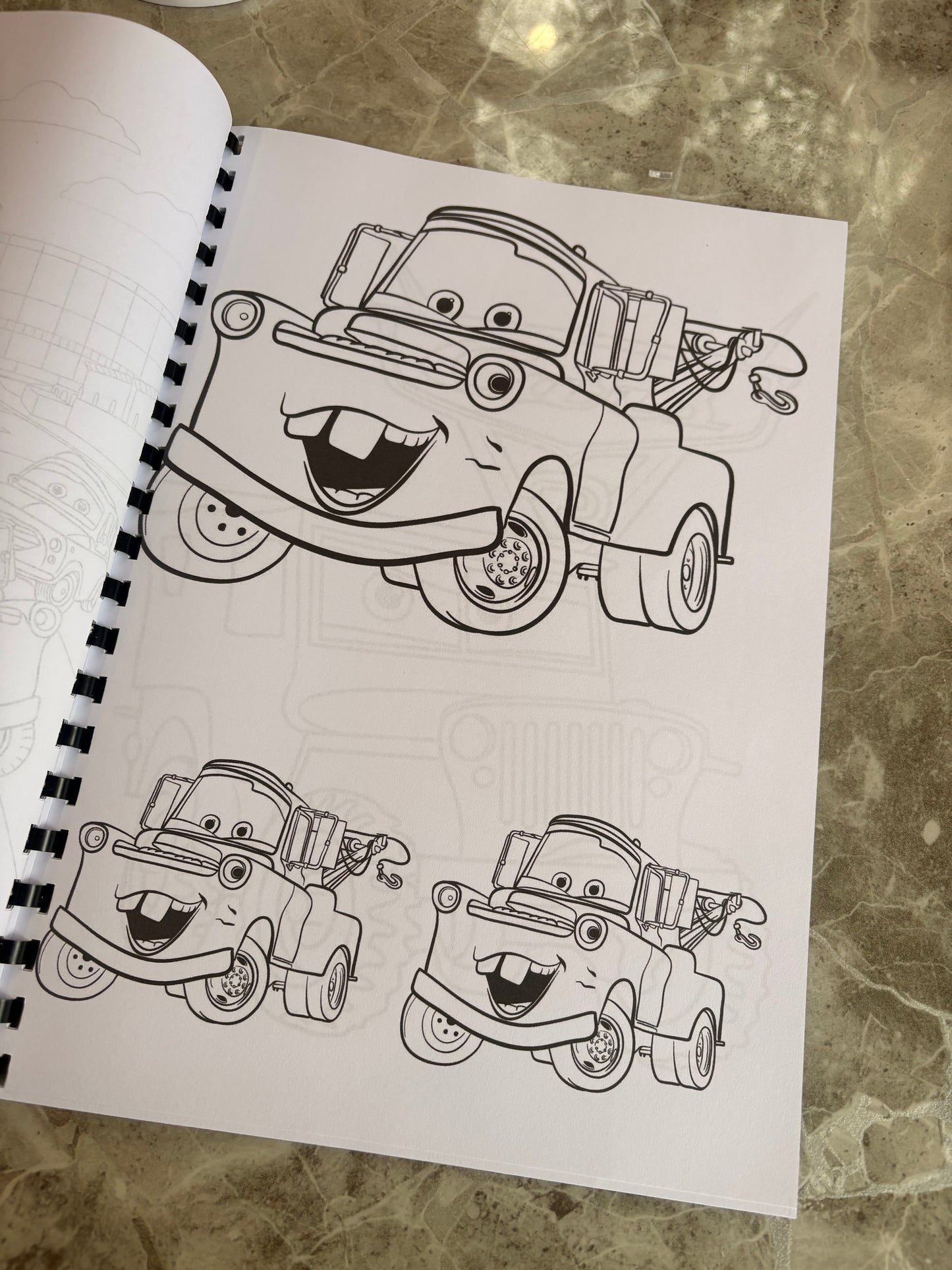 Cars Inspired Colouring Book 🚗