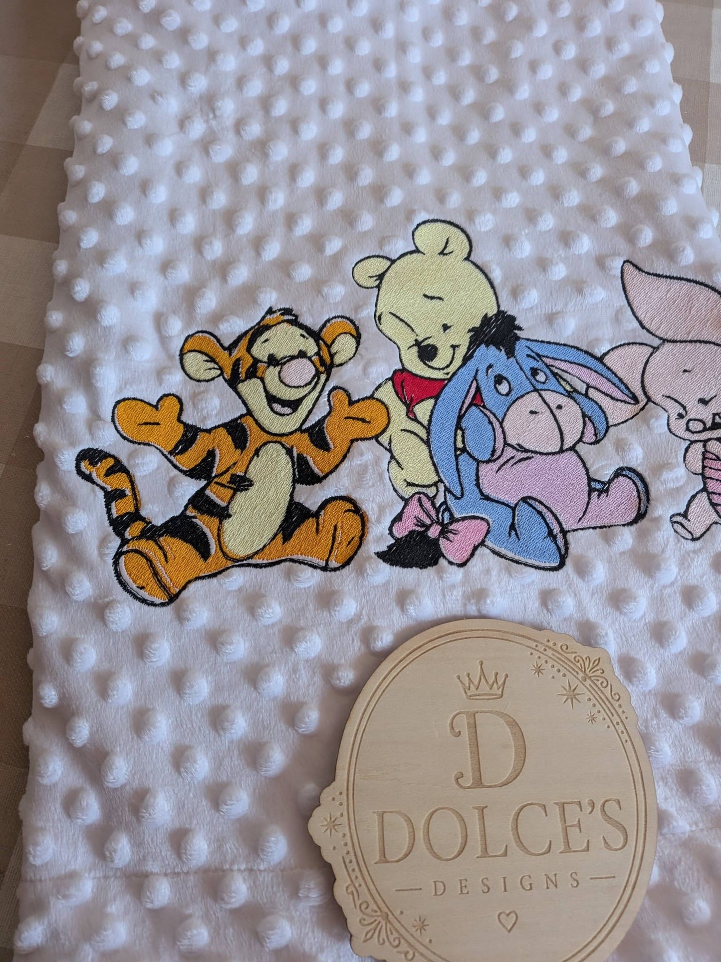 Personalised Winnie the Pooh & Friends Embroidered Baby Blanket