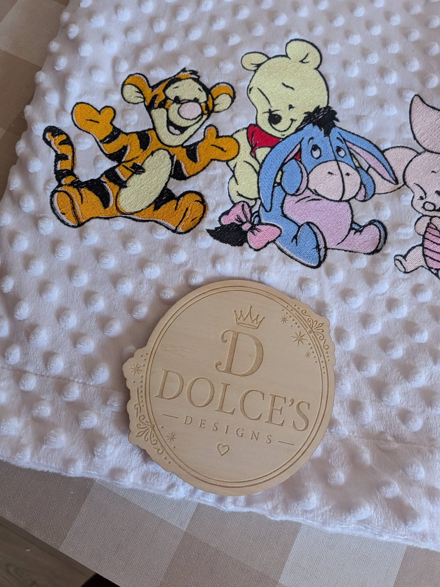 Personalised Winnie the Pooh & Friends Embroidered Baby Blanket