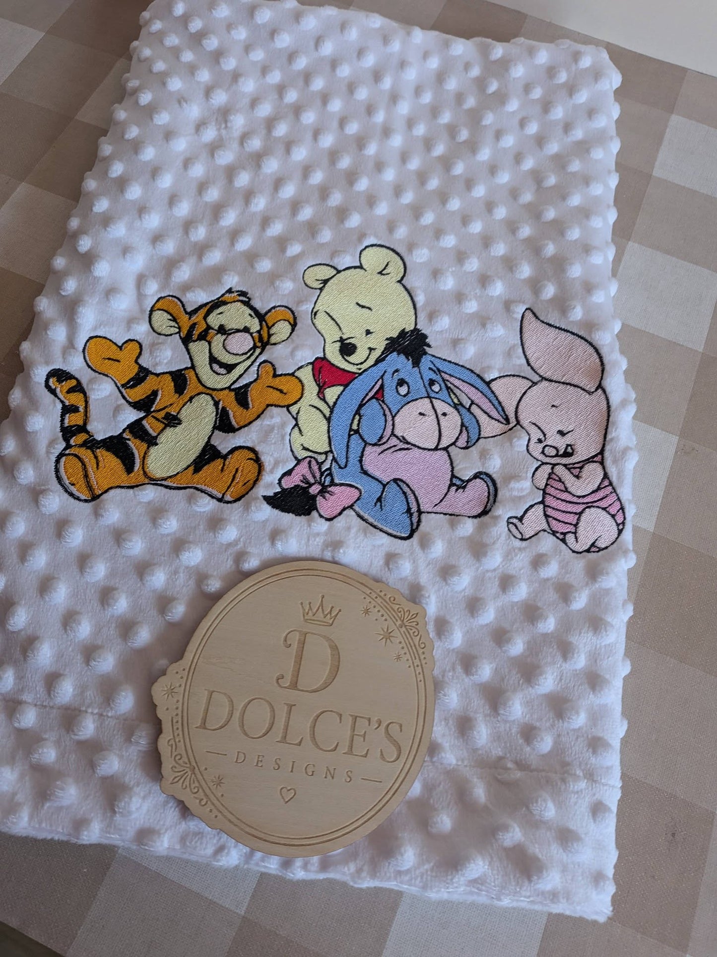 Personalised Winnie the Pooh & Friends Embroidered Baby Blanket