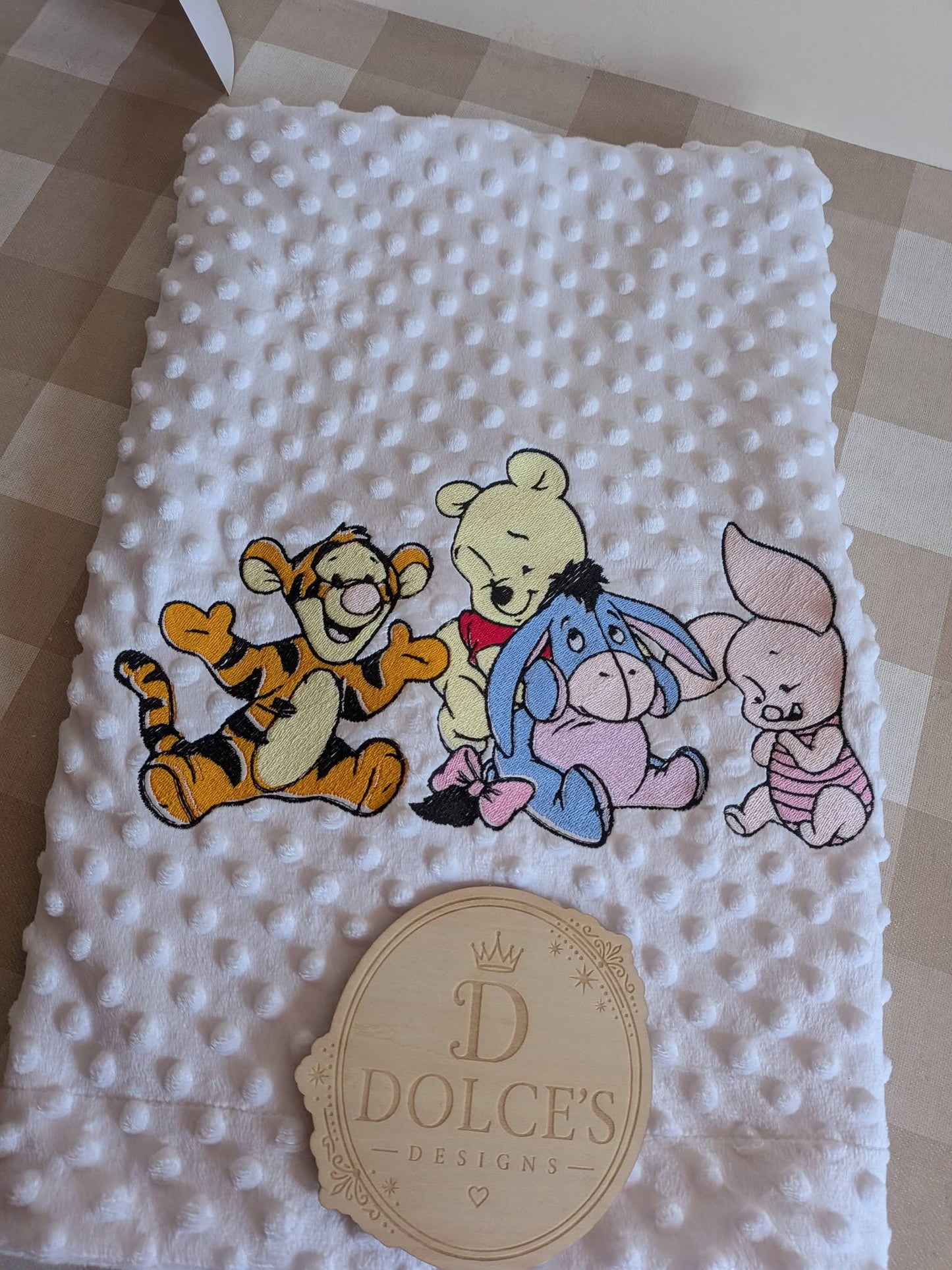 Personalised Winnie the Pooh & Friends Embroidered Baby Blanket