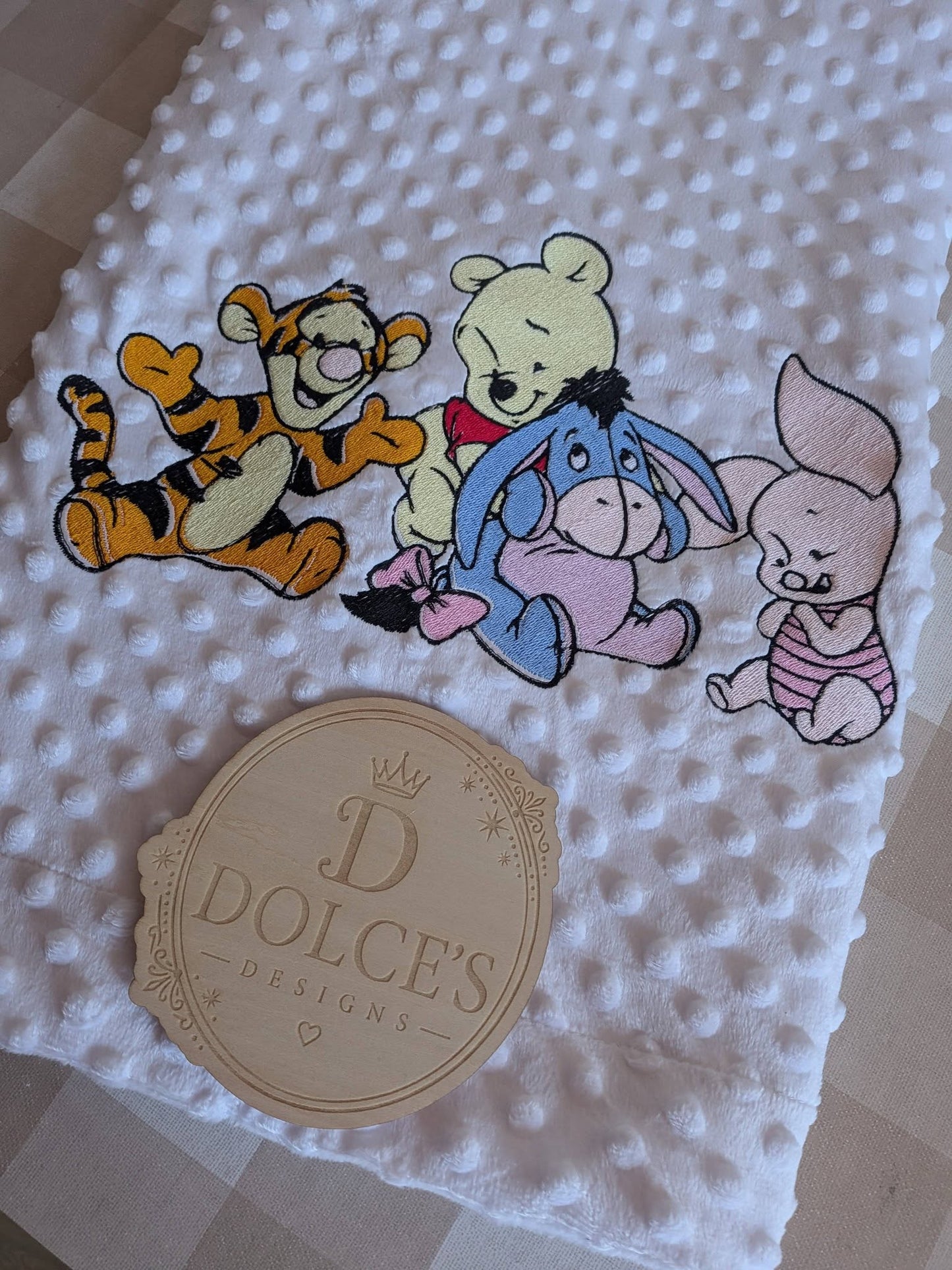 Personalised Winnie the Pooh & Friends Embroidered Baby Blanket