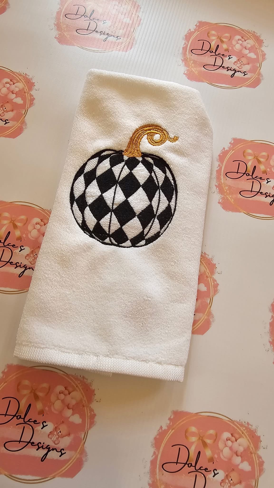 Mackenzie Childs Pumpkin Tea Towel