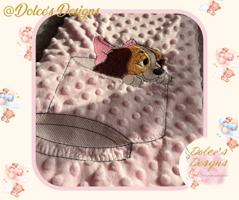 Lady Baby Blanket – Soft Minky Baby Blanket | Matching Baby Set Available