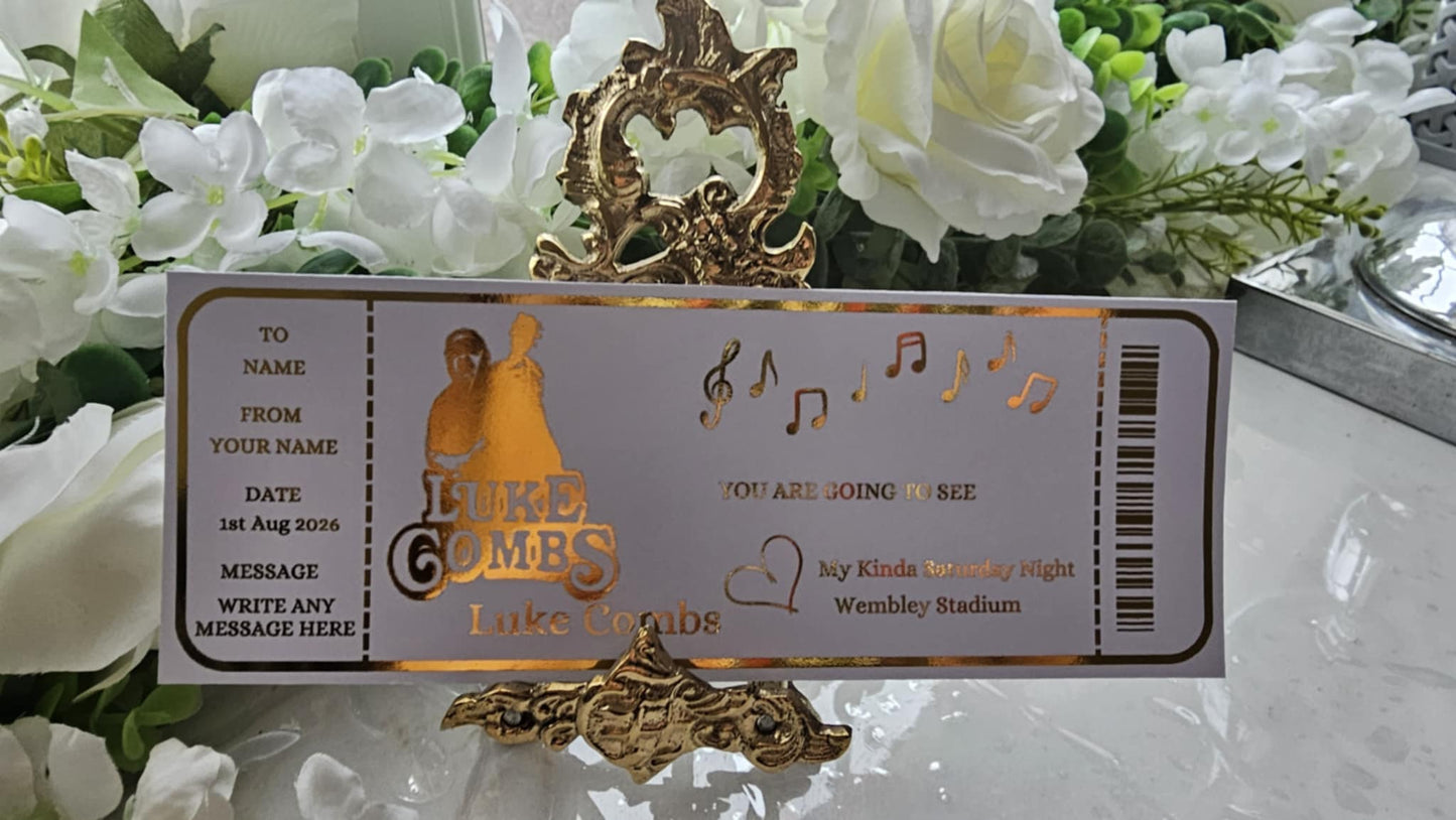 Luke Combs Ticket Gift