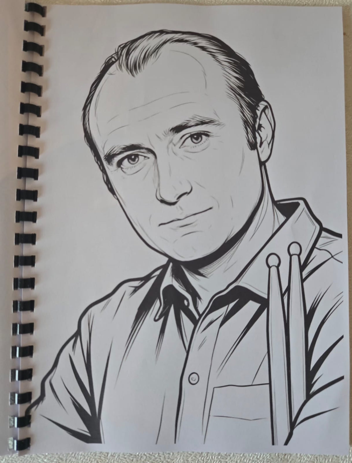 80s Mixtape colouring book interior page