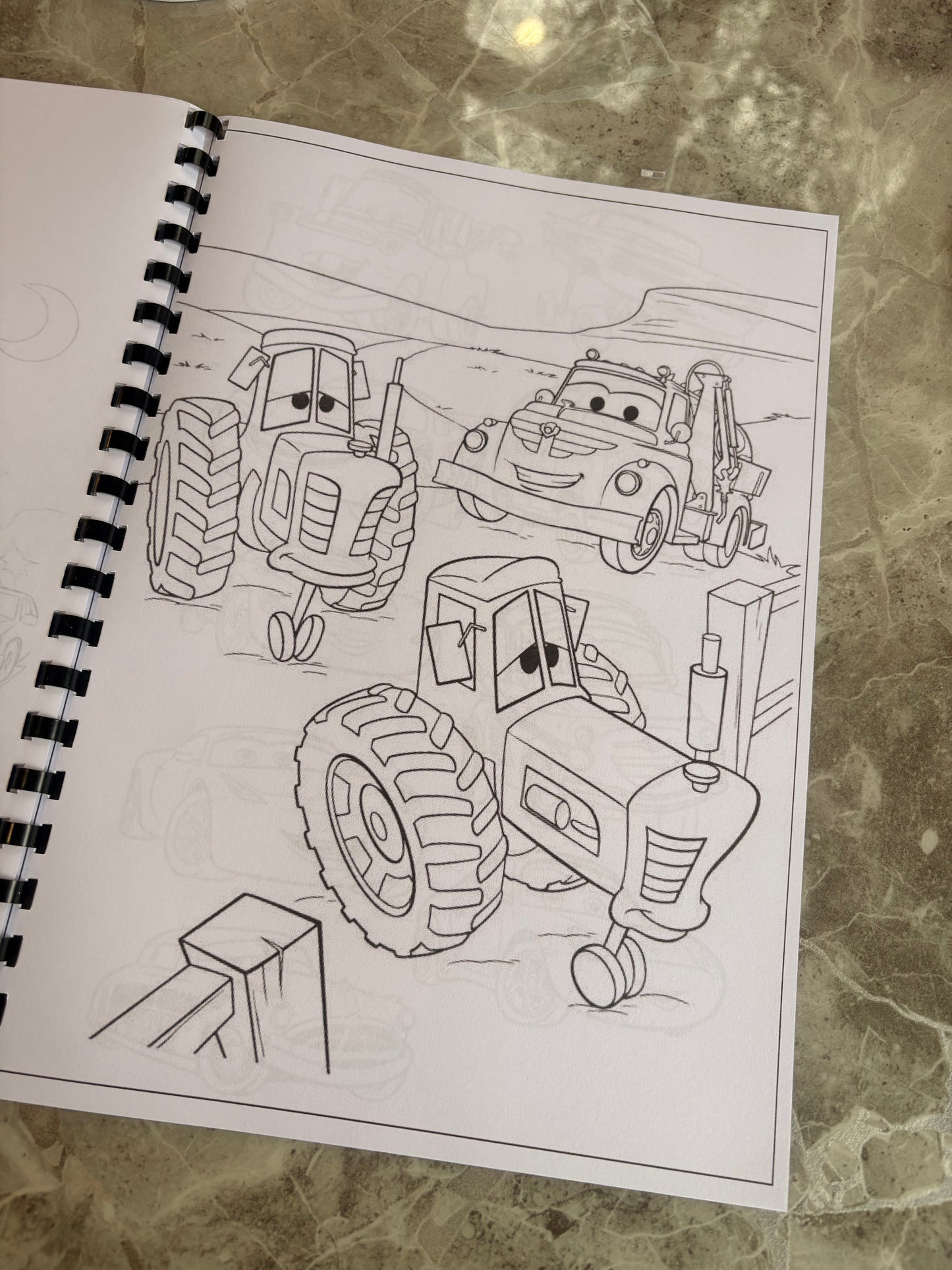 Cars Inspired Colouring Book 🚗