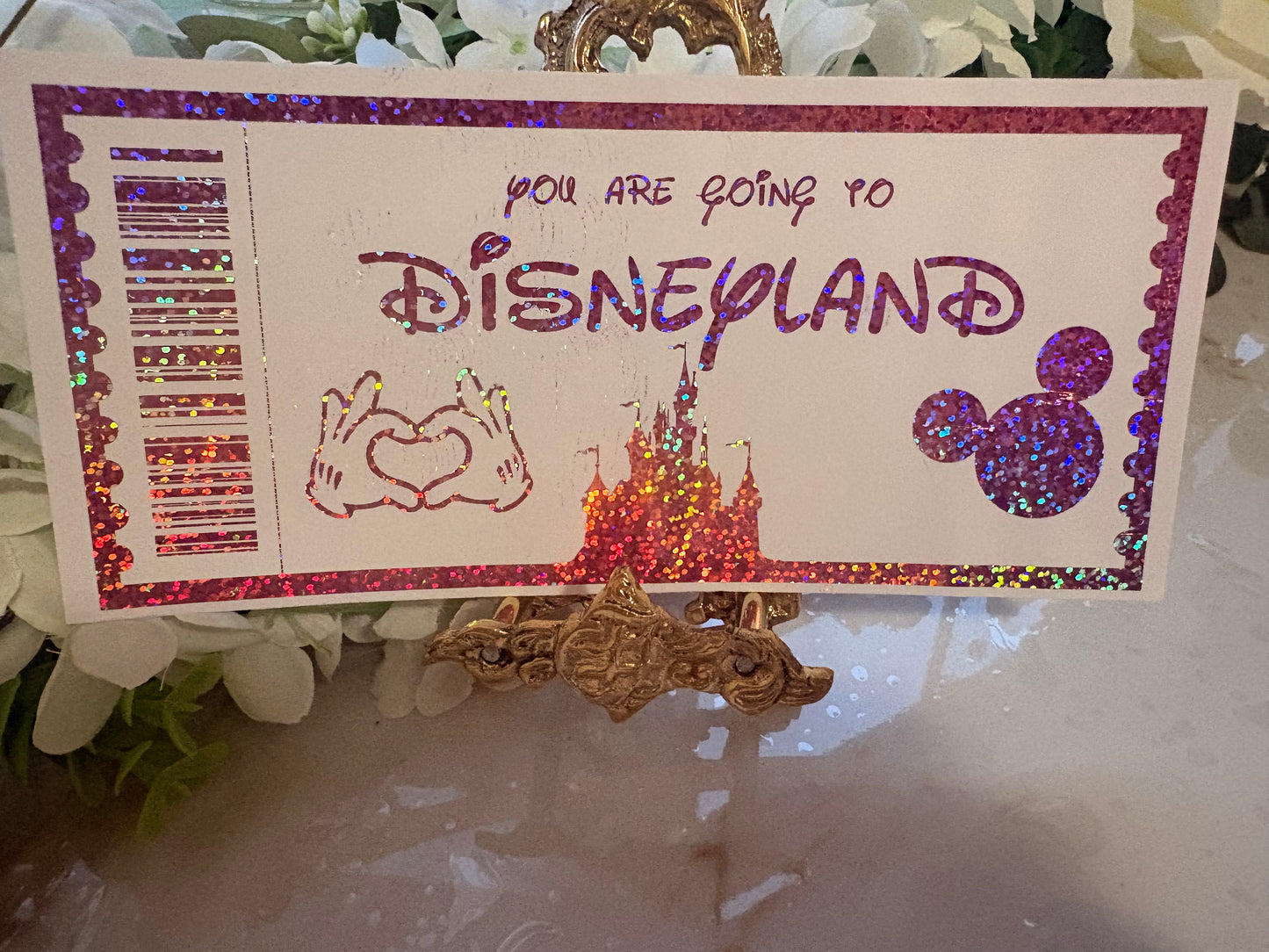 Personalised Disneyland / Disney World Foil Ticket 🏰✨