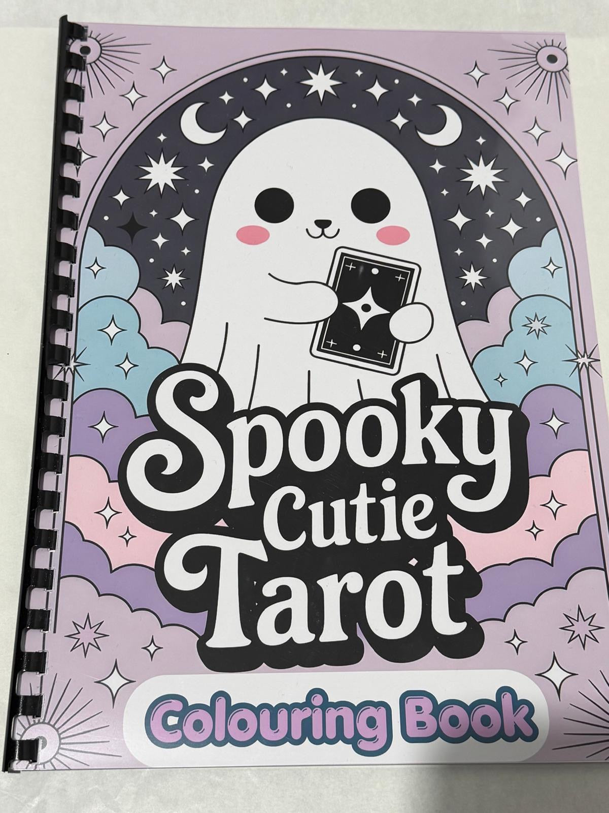 Spooky Cutie Tarot Card Colouring Book – A4 Adult Colouring Book