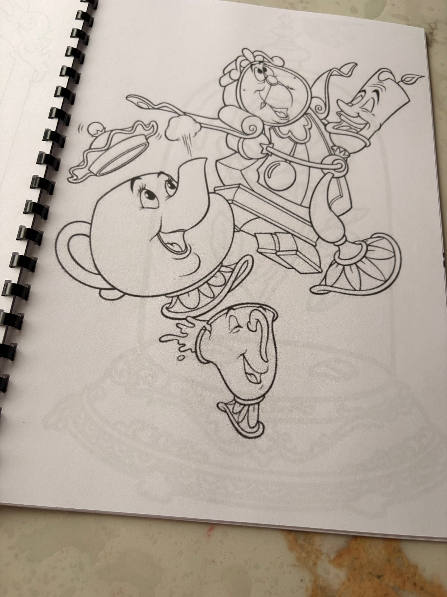 Beauty & The Beast Colouring Book
