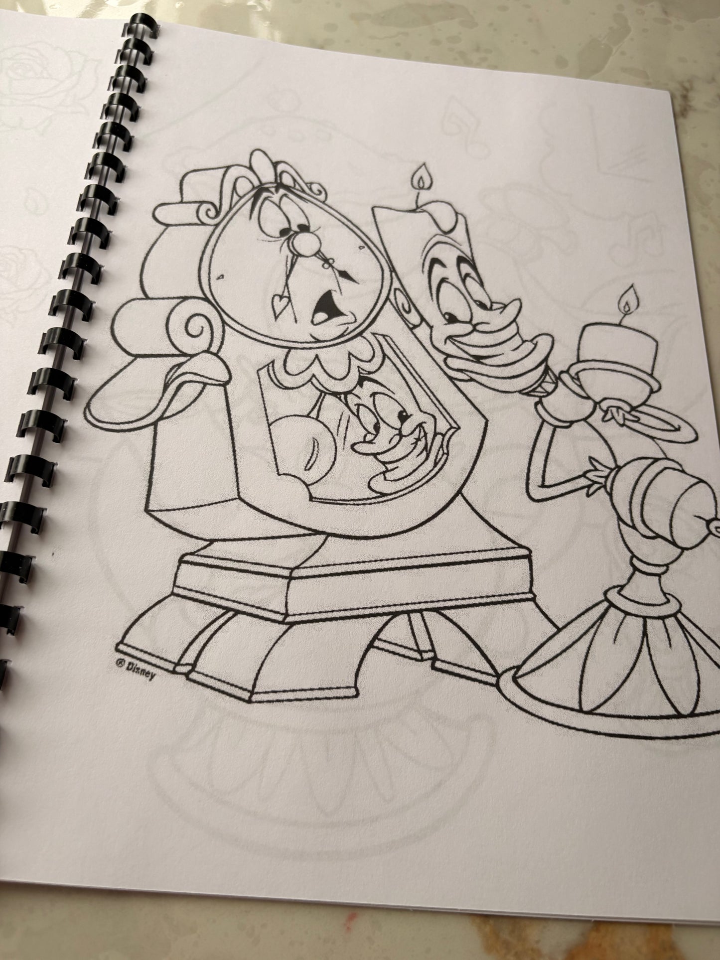 Beauty & The Beast Colouring Book