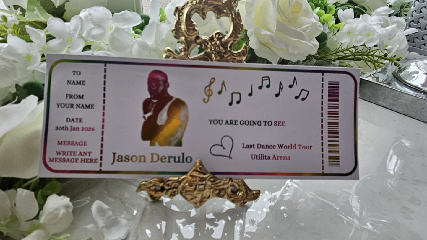 Jason Derulo Ticket Gift