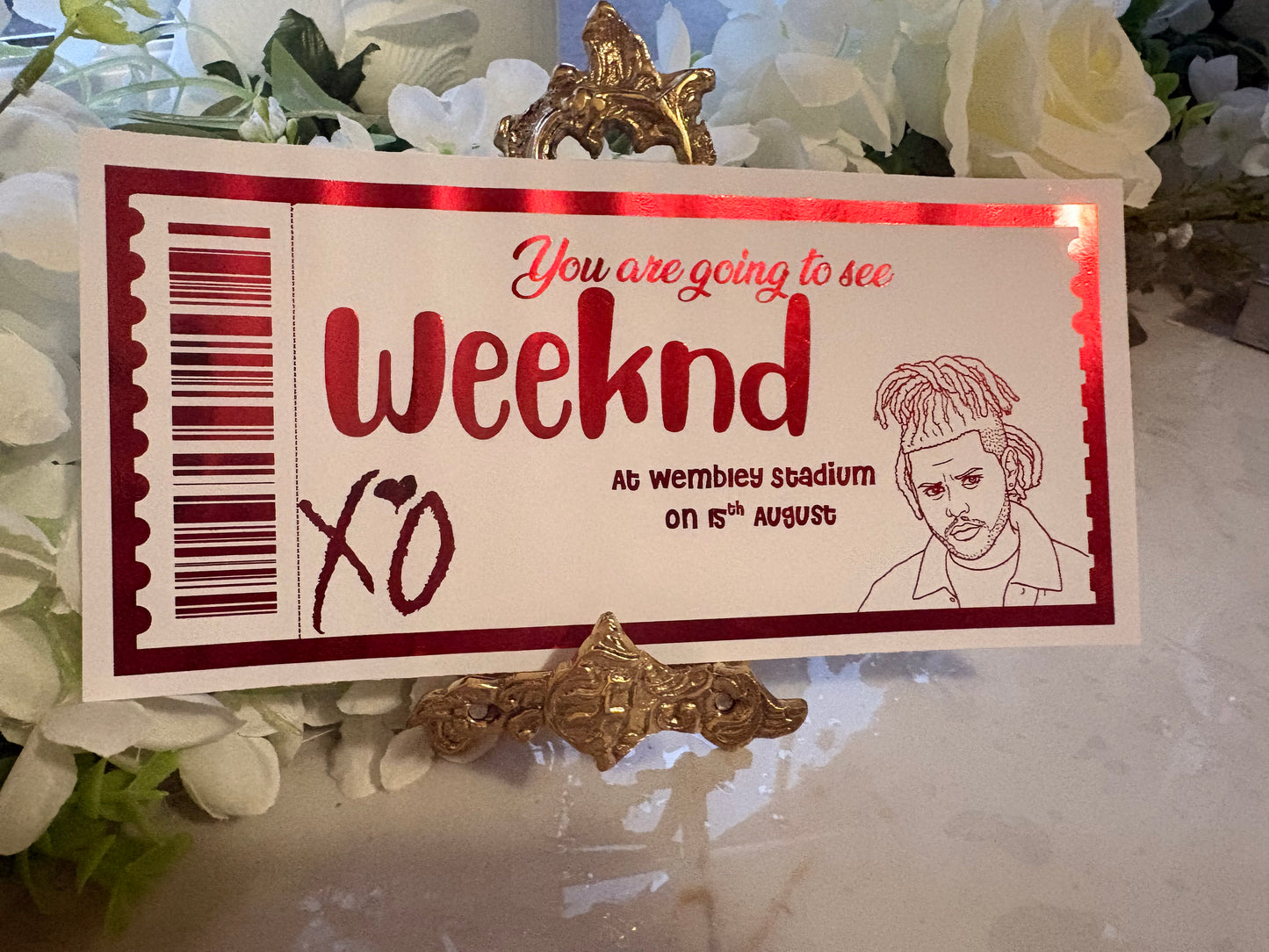 Weeknd Concert Ticket Gift
