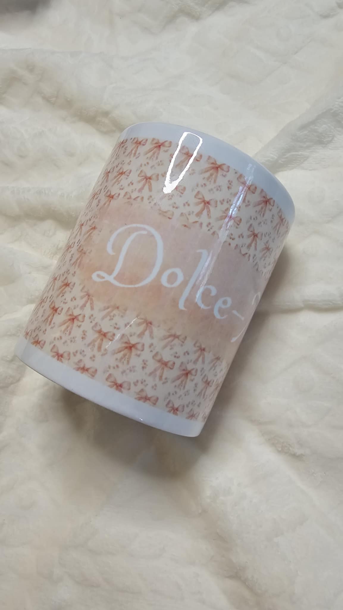 Personalised Pretty Bow Mug
