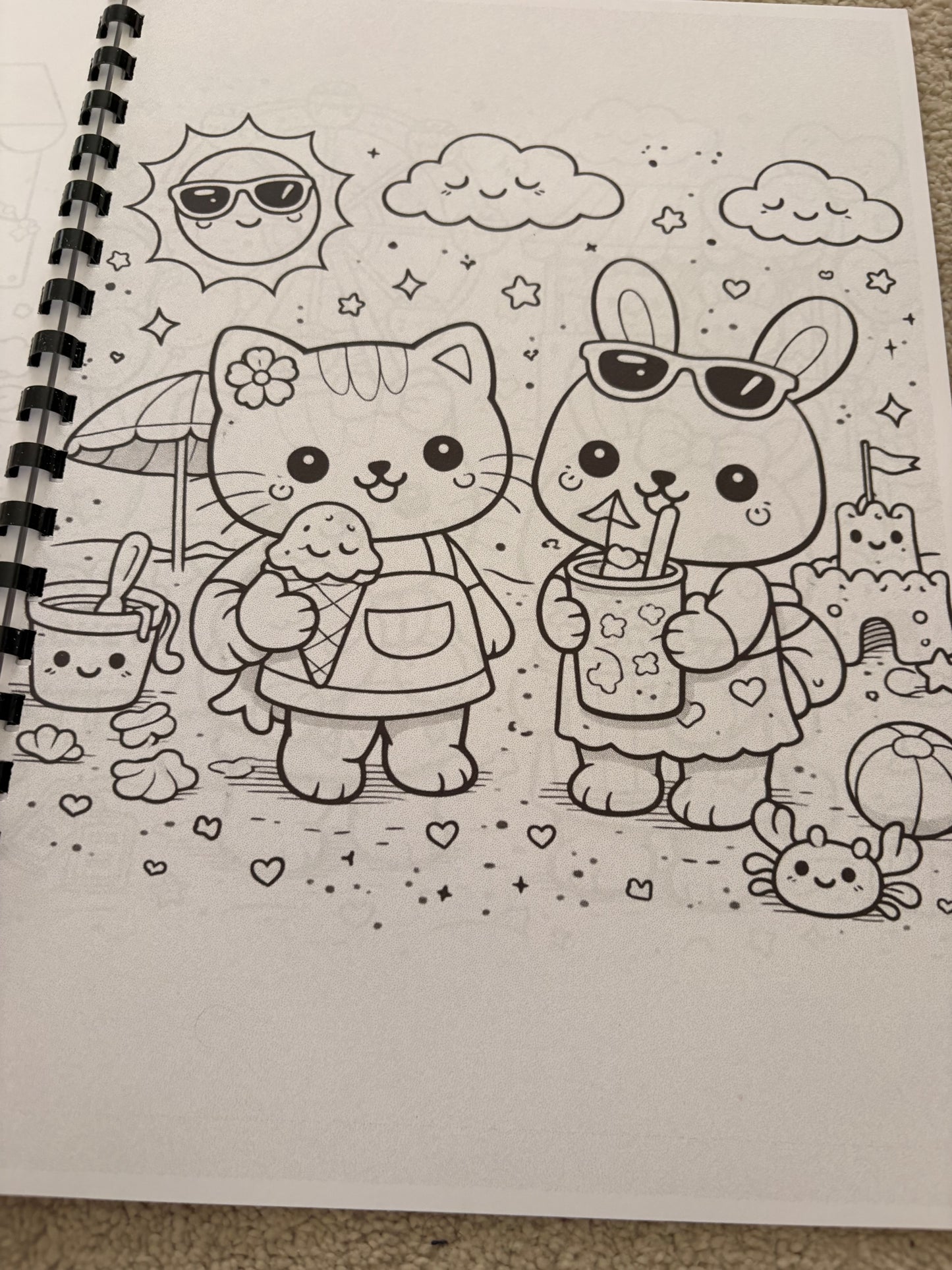 Cute Kawaii Colouring Book for Kids
