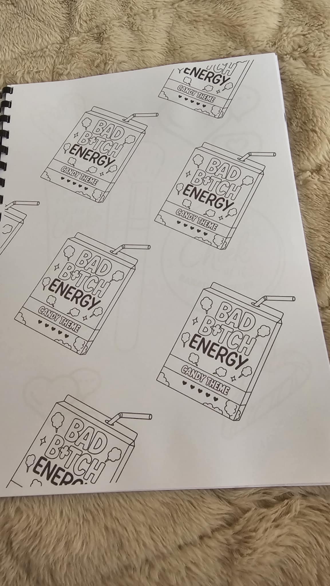 Juicy Drip P Louise Colouring book