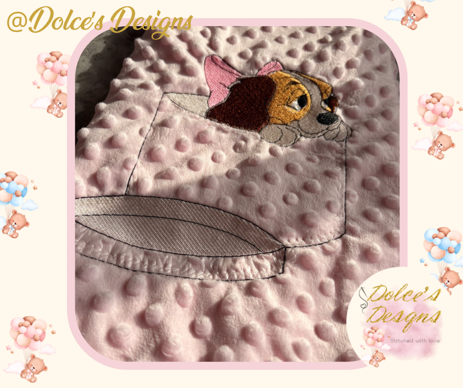 Lady Baby Blanket – Soft Minky Baby Blanket | Matching Baby Set Available