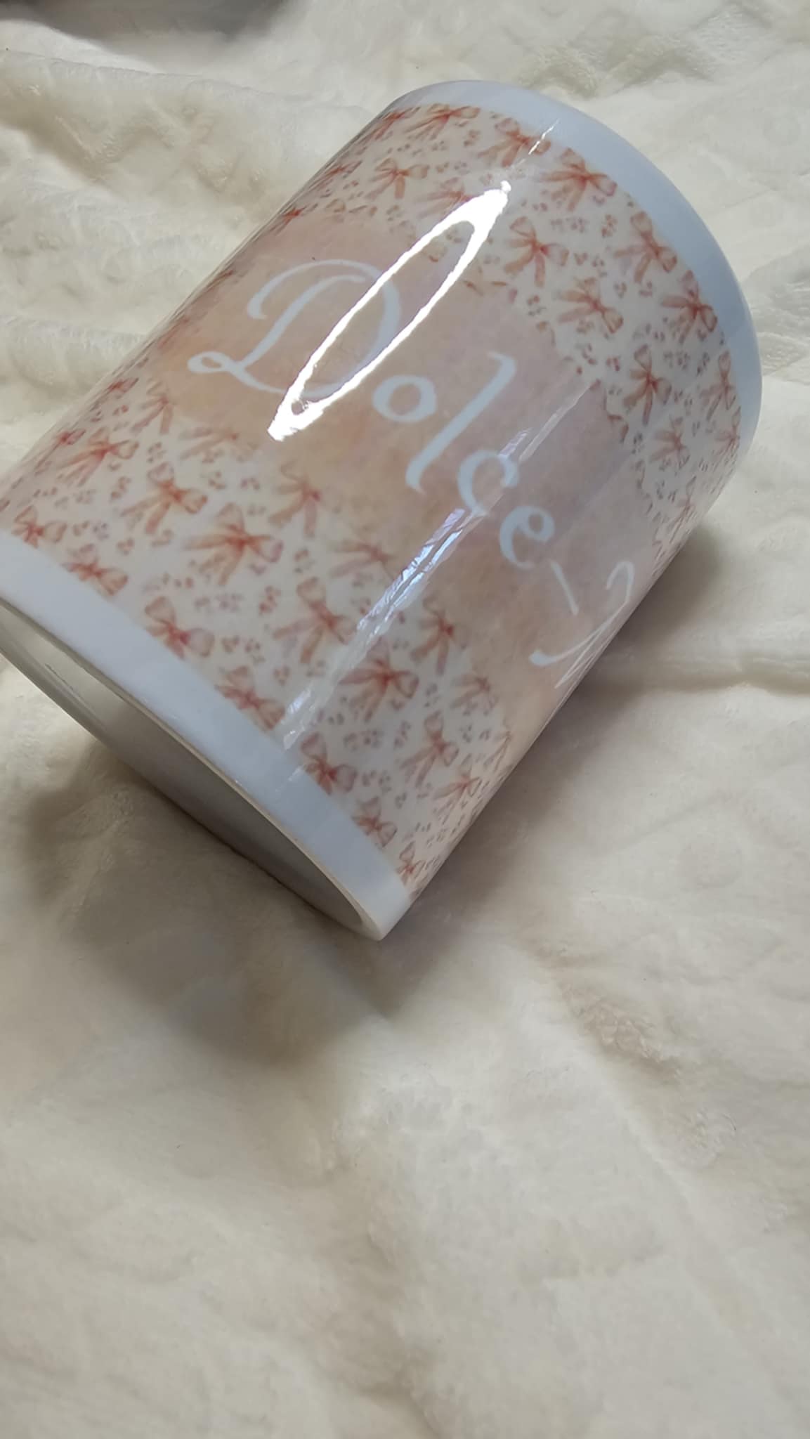 Personalised Pretty Bow Mug