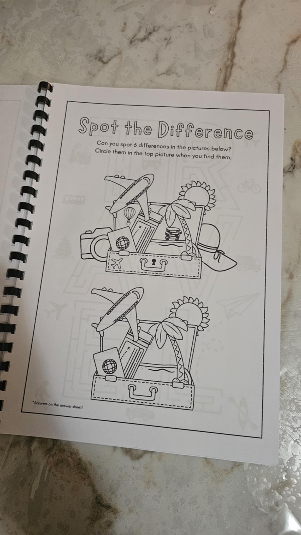 Travel / Holiday Activity book