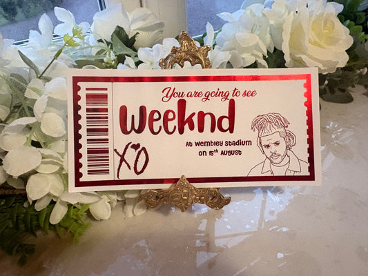 Weeknd Concert Ticket Gift