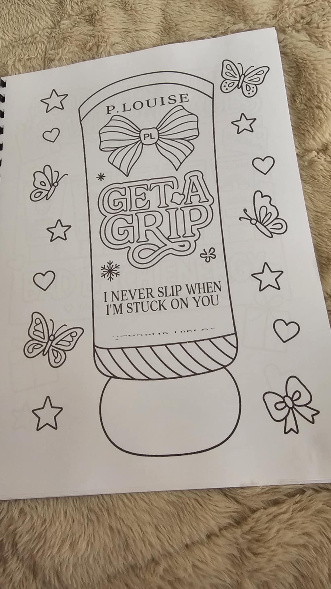 Juicy Drip P Louise Colouring book