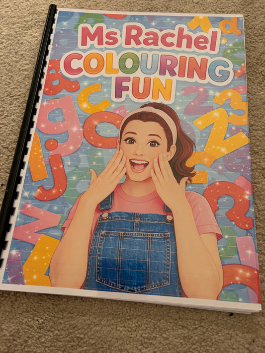 Miss Rachel Inspired Kids Colouring Book