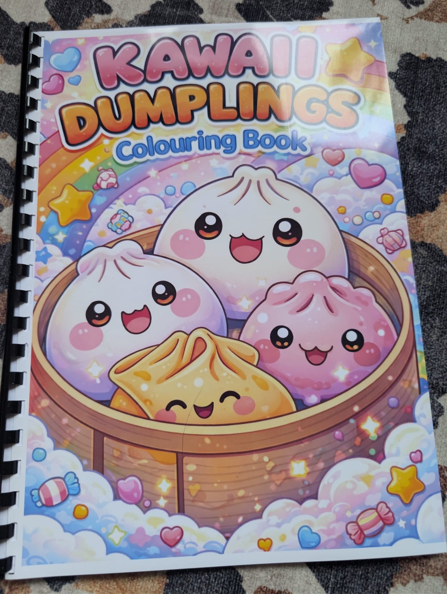 Dumpling Colouring Book – Cute Food Colouring Book for Kids & Adults