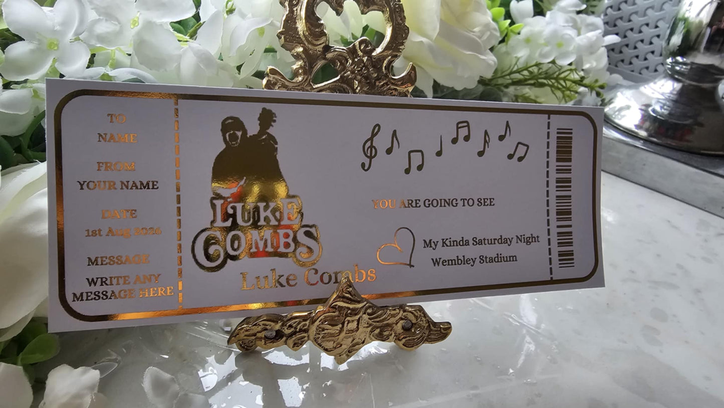 Luke Combs Ticket Gift