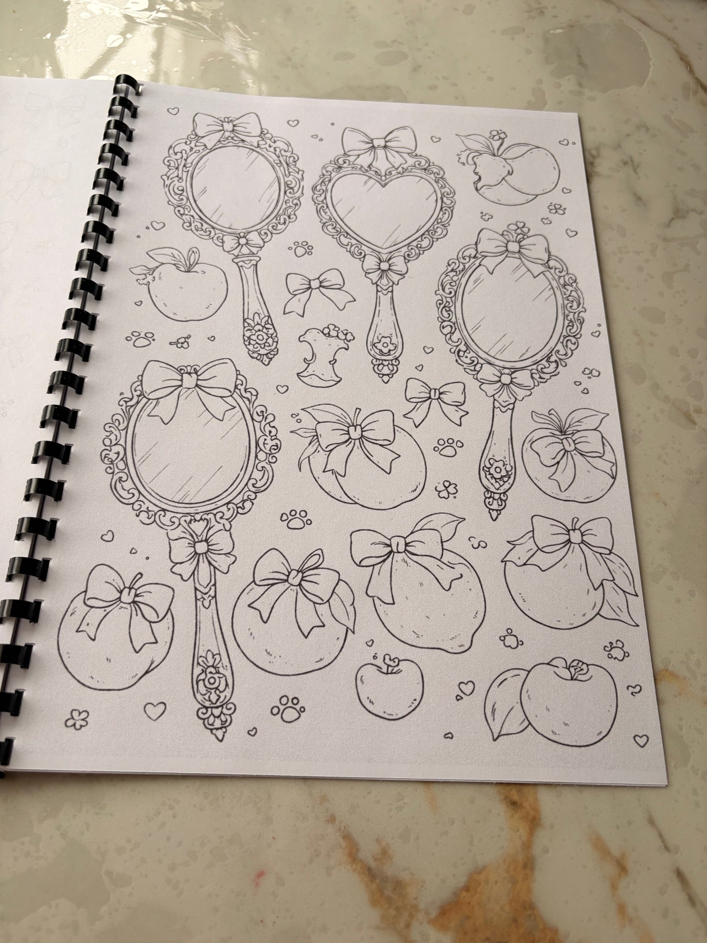 Bows & Coquette Colouring Book